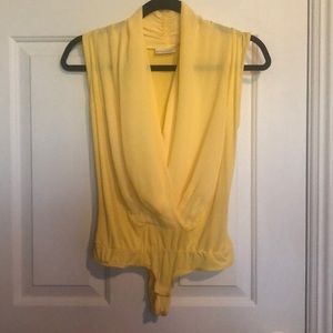 NY&Company yellow bodysuit thong
